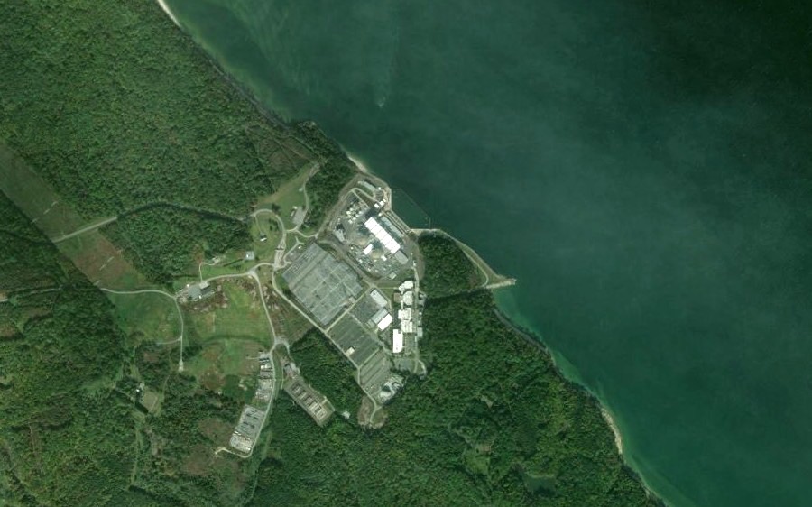 Satellite view of the East Expansion zone on the Chesapeake Bay, Calvert County