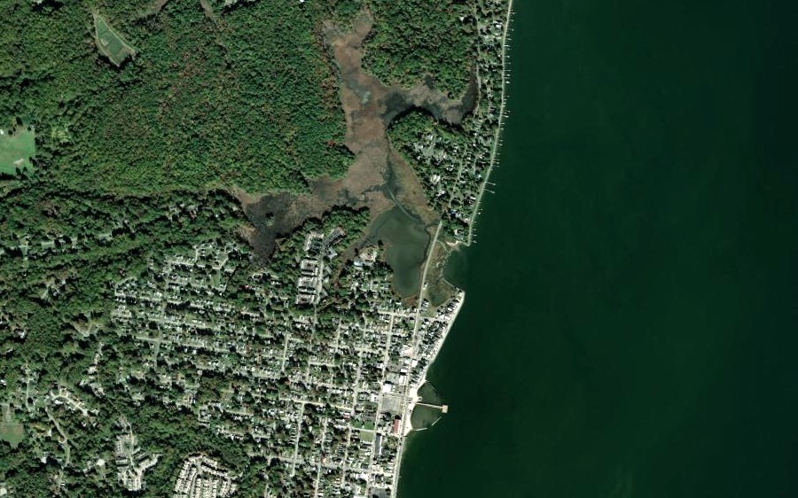 Satellite view of the North zone near North Beach, Calvert County